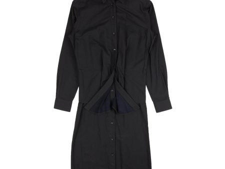 NWT A_PLAN_APPLICATION Navy Blue Button Down Shirt Dress Size S $1315 Fashion