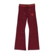 SLR-XBTM-0023 XS DAISY_LANE_KNIT_PANTS_BURGUNDY Burgundy SINCLAIR Daisy Lane Knit Pants Size XS Fashion