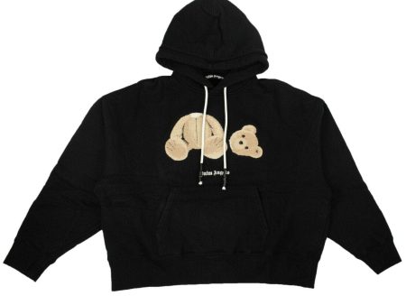 NWT PALM ANGELS Black Teddy Bear Hoodie Sweatshirt Size XXS $830 Fashion