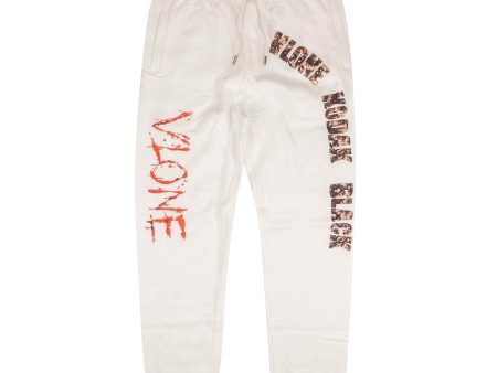 NEW VLONE ARTIST MERCH White Zombie Logo Cotton Jogger Sweatpants Size M Online now