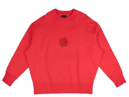 NWT GIVENCHY Red 4G Cubix Oversized Sweatshirt Size XS $965 on Sale