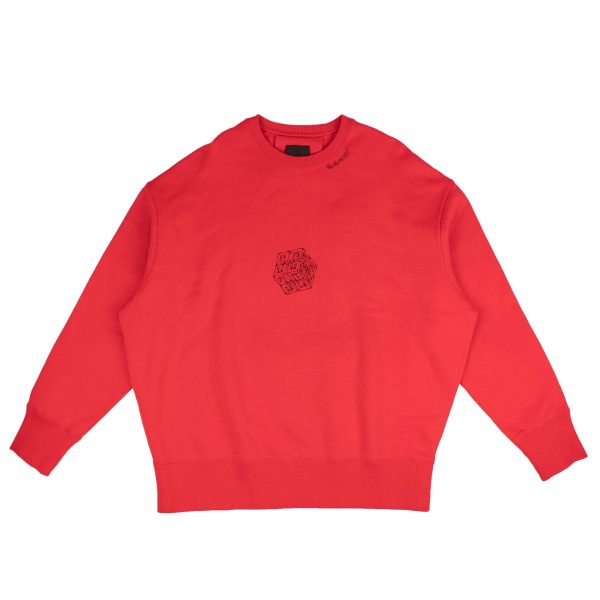 NWT GIVENCHY Red 4G Cubix Oversized Sweatshirt Size XS $965 on Sale