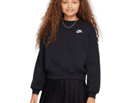 Nike Sportswear Club Fleece Boxy Crew-Neck Sweatshirt - Girl s Supply