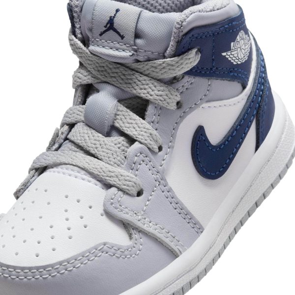 Air Jordan 1 Mid  Wolf Grey Midnight Navy  - Toddler s TD Online Hot Sale