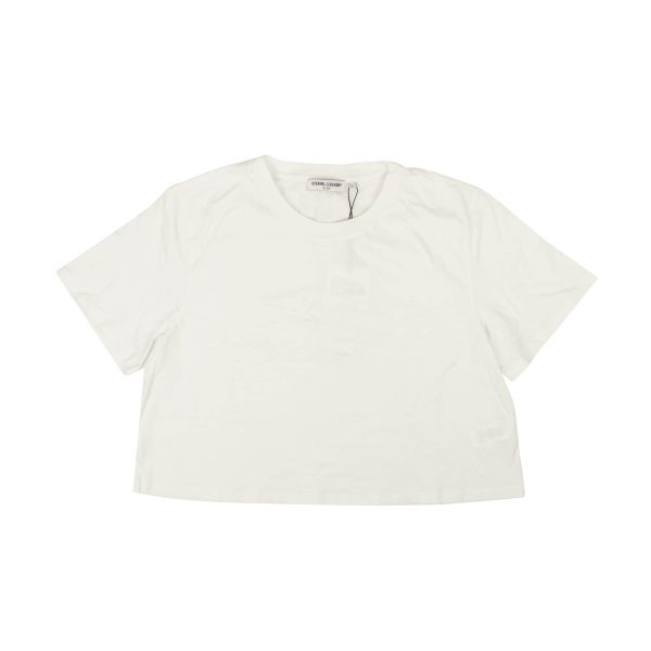 NWT Opening Ceremony CHALK BLANK OC CROPPED T-SHIRT Size M $60 For Cheap