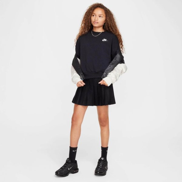 Nike Sportswear Club Fleece Boxy Crew-Neck Sweatshirt - Girl s Supply