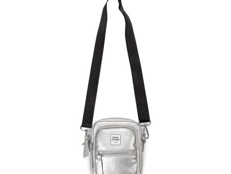 NWT OPENING CEREMONY Silver Mini Leather Crossbody Bag Size OS $150 Online Sale