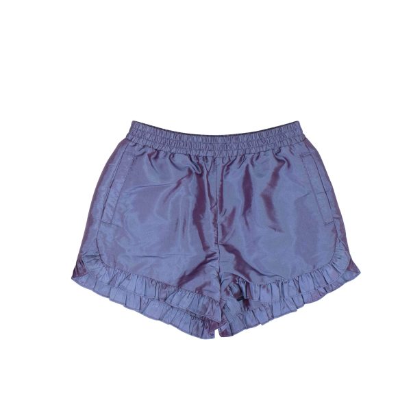 NWT OPENING CEREMONY Blue Ruffle Nylon Shorts Size S $150 For Cheap