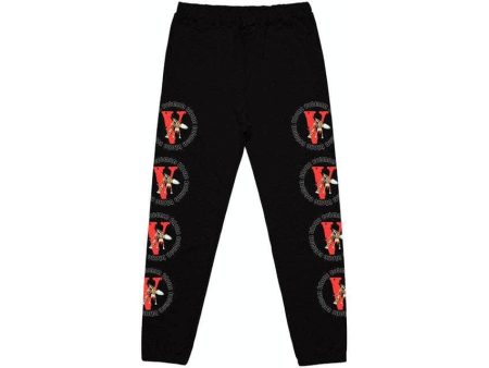 NEW VLONE X RODMAN Black Angel VS Demon Joggers Sweatpants Size L Supply