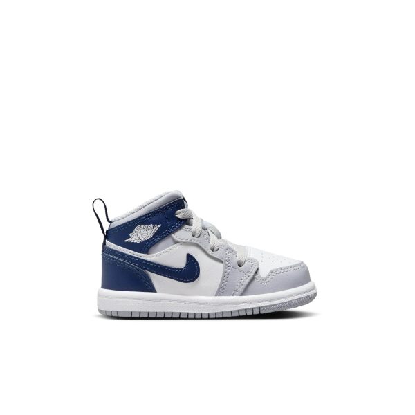 Air Jordan 1 Mid  Wolf Grey Midnight Navy  - Toddler s TD Online Hot Sale