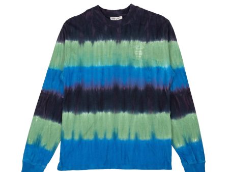 NWT OPENING CEREMONY Navy Tie Dye Logo Long Sleeve T-Shirt Size S $130 Hot on Sale