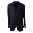 CRS-XTPS-0111 54 MI1PM302FC108TZ Black Caruso Wool Single Breasted Suit 7R Size 54 Supply