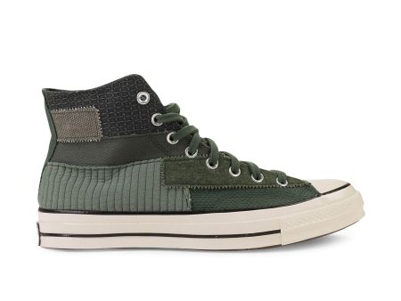 95-CNV-2007 9 167138C GREEN CREAM Converse CHUCK 70 HI TOP SNEAKERS Size 9 For Sale