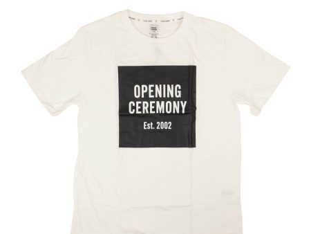 NWT Opening Ceremony WHITE OC LOGO T-SHIRT Size S $75 Cheap