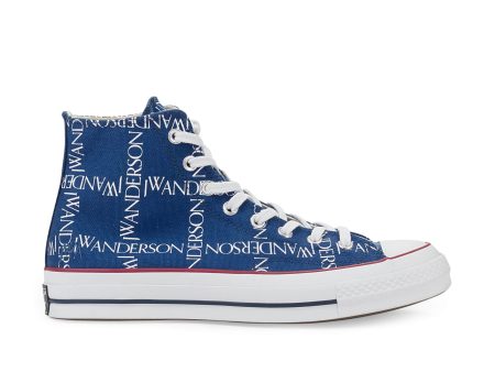 NIB J.W. Anderson x Converse BLUE CHUCK 70 HI GRID PRINT Size 9 $120 Online now