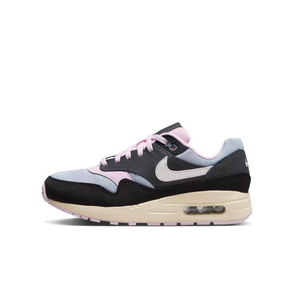 Nike Air Max 1  Black Anthracite pink Foam  - Boy s Grade School Online Sale